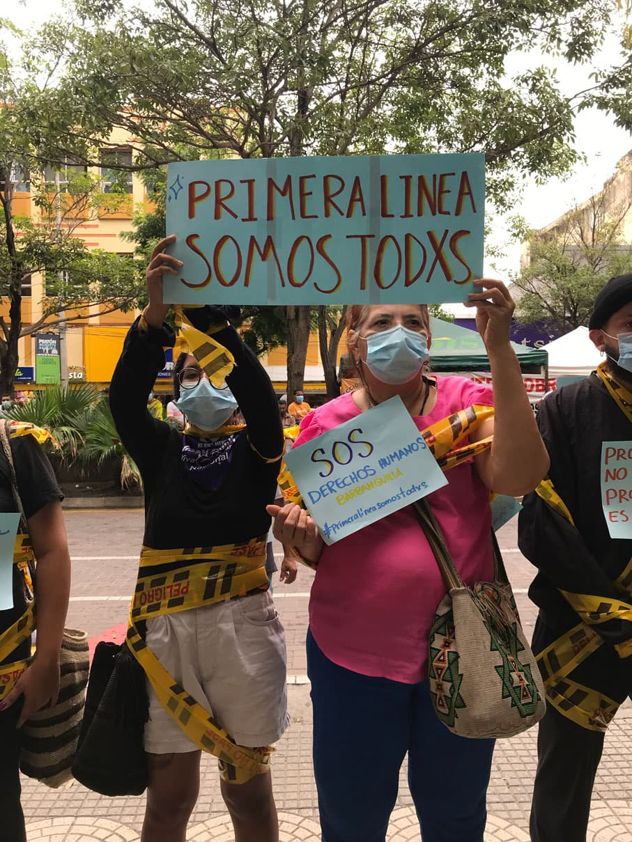 Plantón y encadenatón por la libertad de lxs presxs políticxs