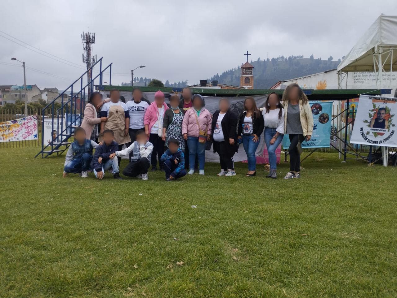 Primera olla comunitaria cerca al punto de memoria CAI de San Mateo