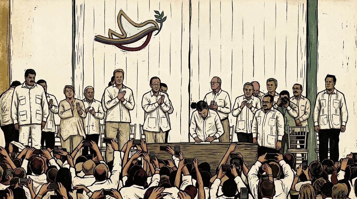 Firma del Acuerdo de Paz de 2016 con las FARC-EP