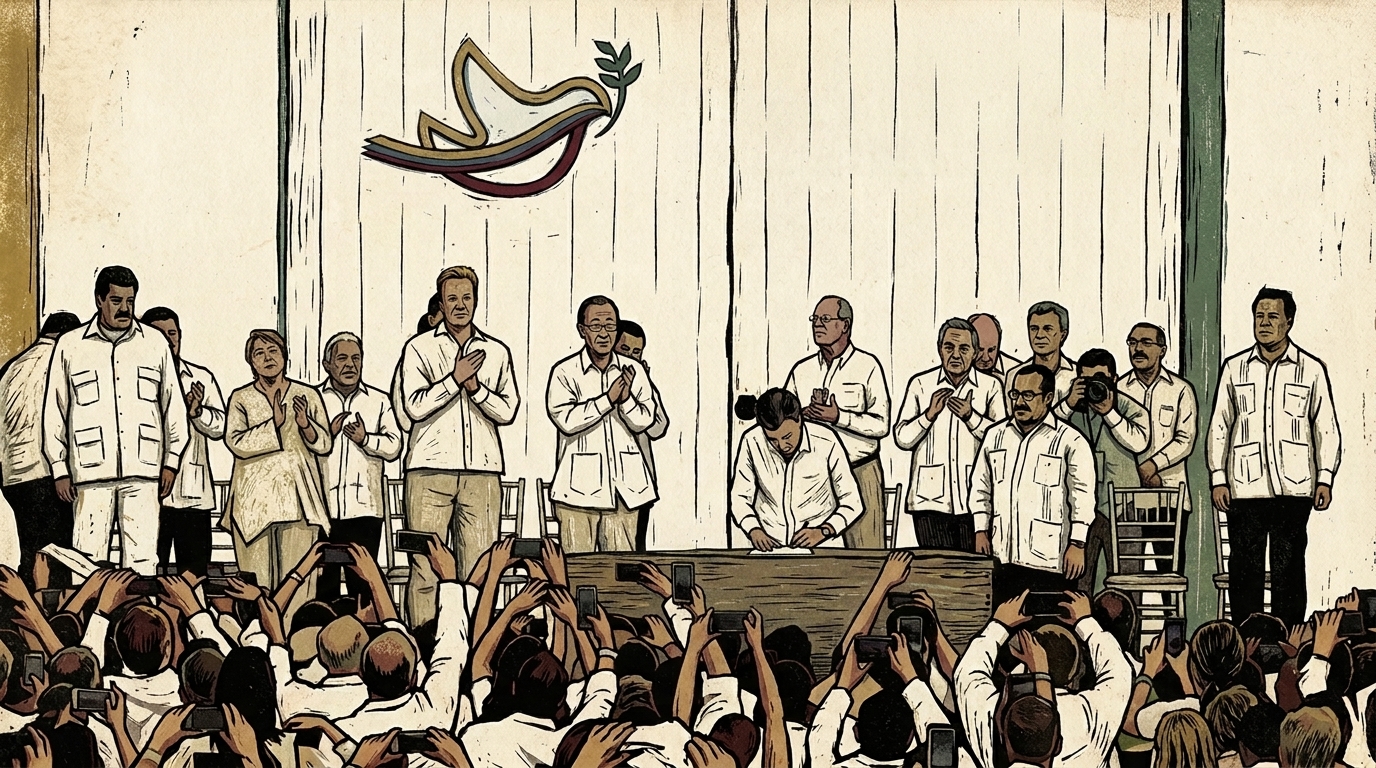 Firma del Acuerdo de Paz de 2016 con las FARC-EP
